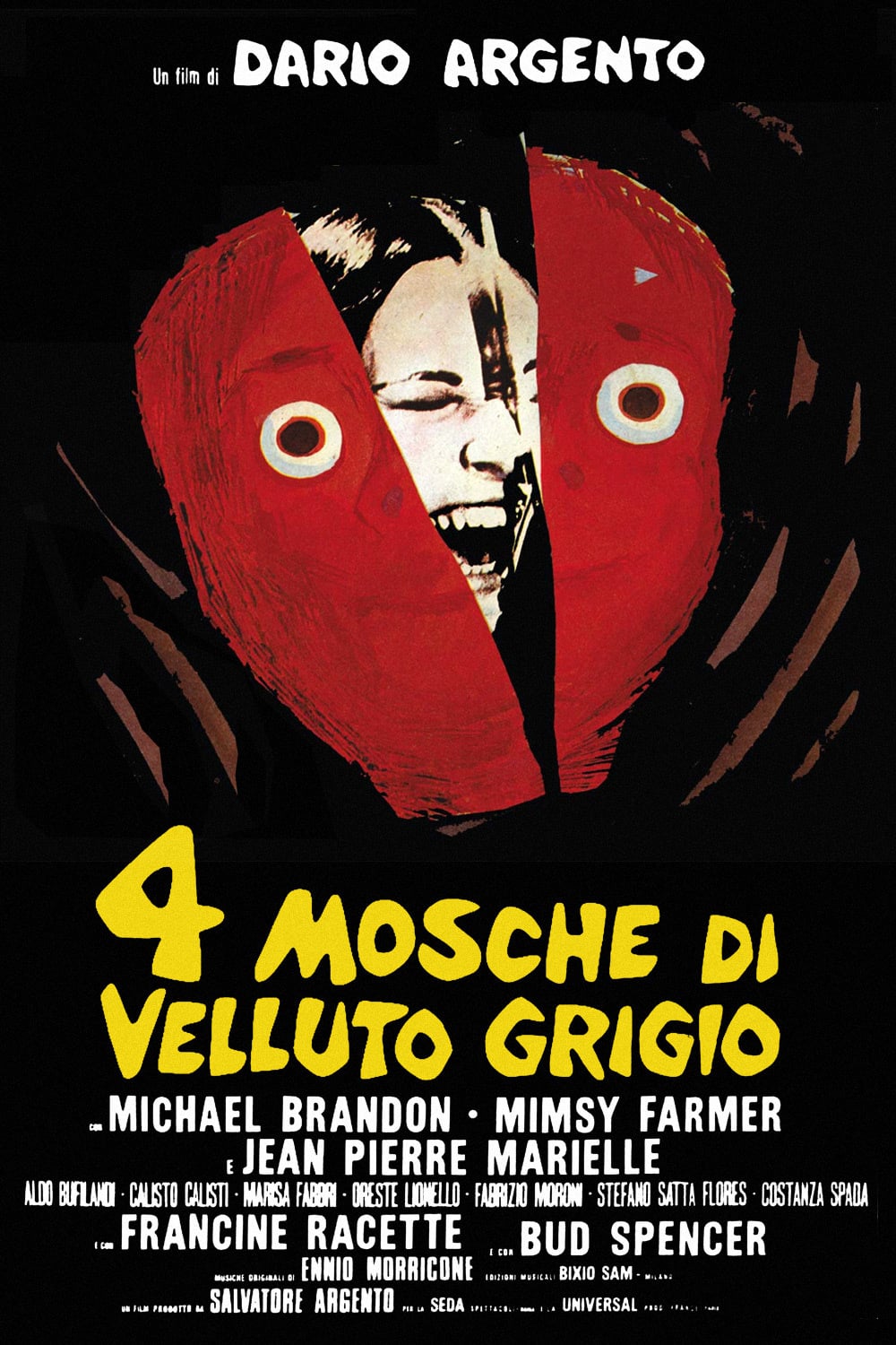 Poster for the movie "4 mosche di velluto grigio"