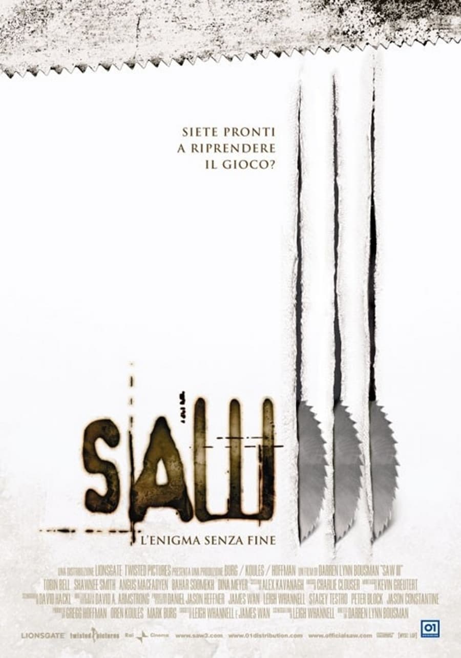 Poster for the movie "Saw III - L'enigma senza fine"