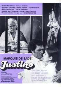 Poster for the movie "Justine ovvero le disavventure della virtù"