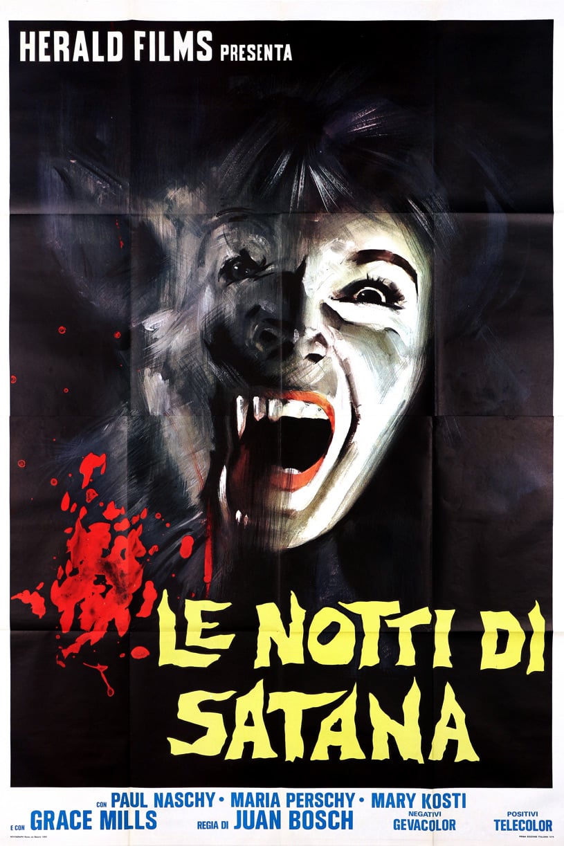 Poster for the movie "Le notti di Satana"