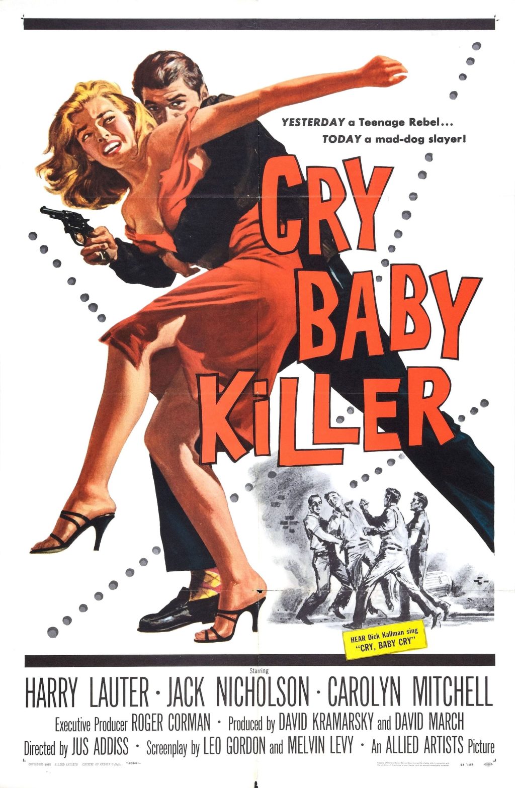 Poster for the movie "The Cry Baby Killer"